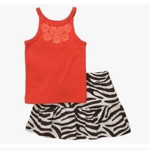 Carter's Toddler‎ Zebra Skirt Set, Size 3T